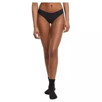 Трусы 3 шт Urban Classics Lasercut Brazilian, черный