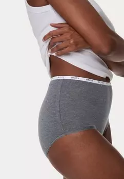 Трусы 4 PACK COTTON RICH FULL Marks & Spencer, цвет Mottled Grey