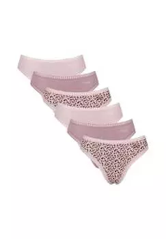 Трусы 6 шт. в упаковке - go crush высокие брюки c6p стрейч хлопок Sloggi, розовый