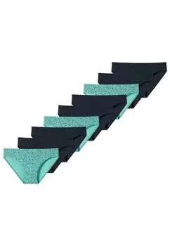 Трусы 9ER PACK Schiesser, цвет mint dunkelblau