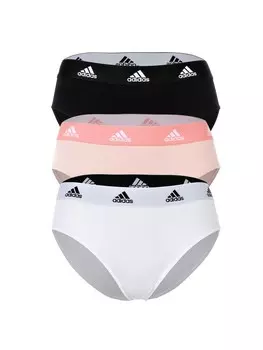 Трусы adidas Slip 3er Pack, цвет schwarz/wei/rosa