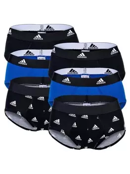 Трусы adidas Slip 6er Pack, цвет schwarz/wei/blau