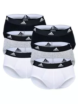 Трусы adidas Slip 6er Pack, цвет wei/grau/schwarz