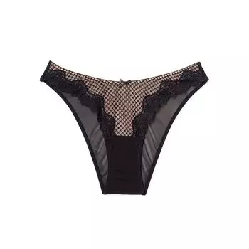 Трусы Adore Me Rubie Brazilian, черный/кремовый