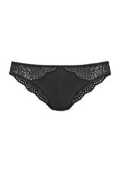 Трусы Aurora, кружевные, однотонные, женские LASCANA, черный