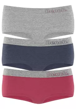 Трусы Bench Panty, цвет rot meliert, marine meliert, grau meliert