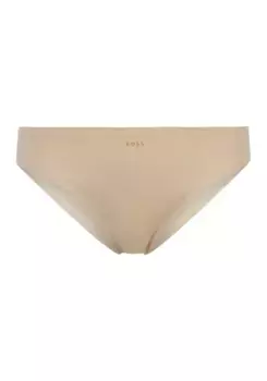 Трусы BOSS "BRIEF LASER CUT", с надписью-логотипом, бежевый