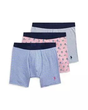 Трусы-боксеры, 3 шт. Polo Ralph Lauren, мультиколор