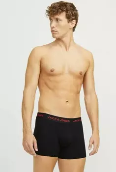 Трусы-боксеры 3ER-PACK Jack & Jones, черный