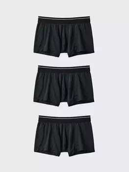 Трусы-Боксеры Airism для мальчиков 3 пары Uniqlo, цвет 09 черный