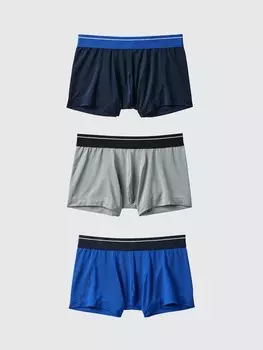 Трусы-Боксеры Airism для мальчиков 3 пары Uniqlo, цвет 66 синий
