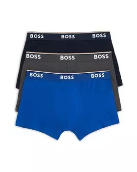 Трусы-боксеры BOSS Power из смесового хлопка, набор из 3 шт, мультиколор