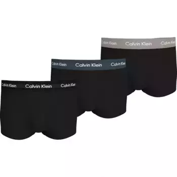 Трусы-боксеры Calvin Klein Low Rise 3 units, черный