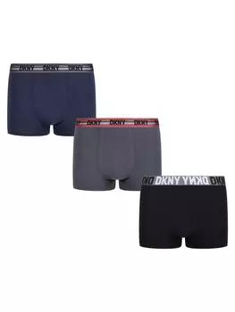 Трусы боксеры Dkny Everett, темно-синий/серый/черный