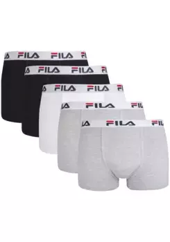 Трусы-боксеры Fila (экономная упаковка, 5 шт.), с поясом с логотипом, цвет Classic-Mi