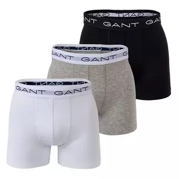 Трусы боксеры Gant, серый/черный/белый