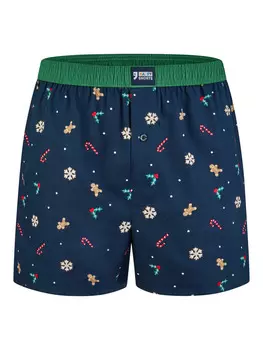 Трусы боксеры Happy Shorts Boxer X-mas Shorts, Geschenk, Weihnachten, Motiv, цвет Christmas allover
