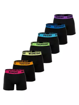 Трусы боксеры Happy Shorts Boxershort 7er Pack, цвет Schwarz/Blau