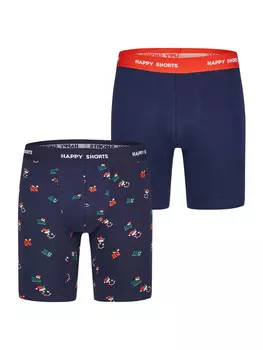 Трусы боксеры Happy Shorts Langer Boxer XMAS Boxer Briefs, цвет HOHOHO