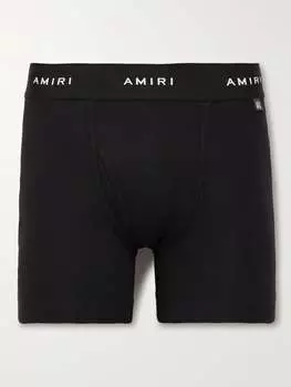 Трусы-боксеры из эластичного хлопка AMIRI, черный