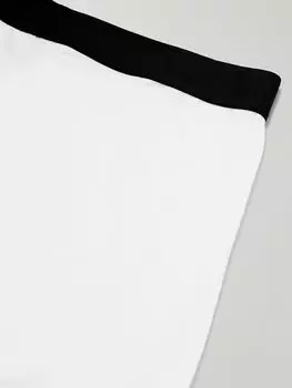 Трусы-боксеры из эластичного хлопка и смеси модала TOM FORD, белый