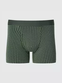 Трусы-Боксеры из хлопка с принтом Uniqlo, цвет 55 зеленый