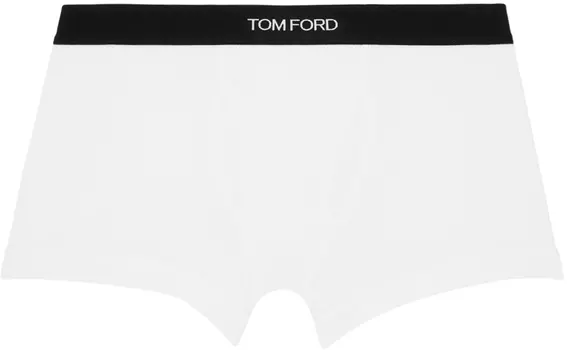 Трусы-боксеры из хлопка TOM FORD, белый