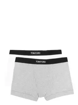 Трусы-боксеры из хлопковой смеси с логотипом (упаковка из двух пар) TOM FORD, белый