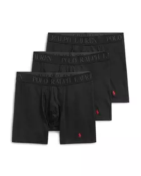 Трусы-боксеры из модала Polo Ralph Lauren — комплект из 3 шт, черный