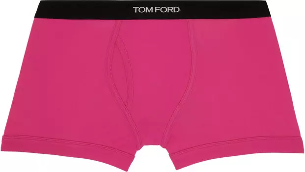 Трусы-боксеры из розового хлопка TO FORD TOM FORD, Hot pink