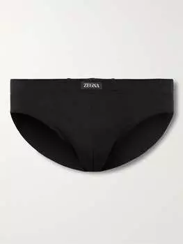 Трусы-боксеры из стрейч-модала ZEGNA, черный