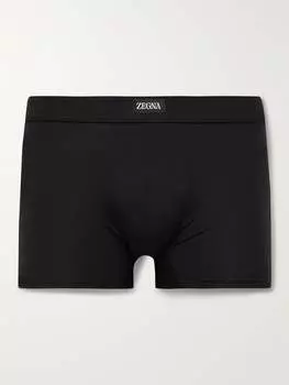Трусы-боксеры из стрейч-модала ZEGNA, черный