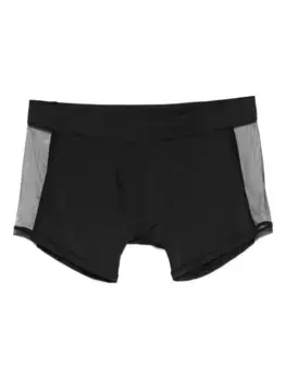 Трусы-боксеры из тюля с сетчатыми вставками Maison Close, черный