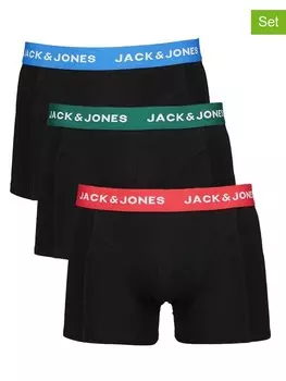 Трусы боксеры Jack & Jones 3er-Set: Boxershorts, черный