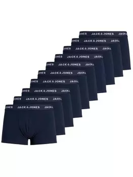 Трусы боксеры Jack & Jones Boxershort 10er Pack, темно-синий