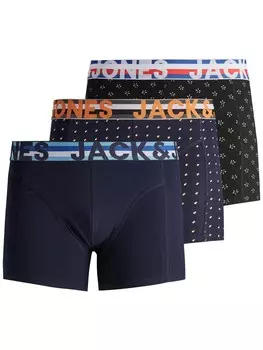 Трусы боксеры JACK & JONES Henrik, ночной синий/черный