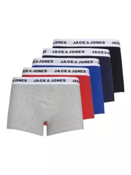 Трусы-боксеры Jack & Jones "JACWHITE TRUNKS 5-PACK" (упаковка, 5 шт.), черный