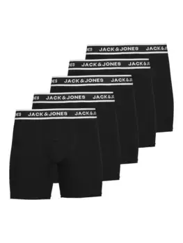 Трусы-боксеры Jack & Jones "JJ JACSOLID BOXER BRIEFS 5 P" (упаковка, 5 шт.), черный