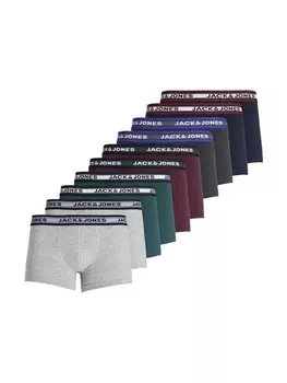 Трусы боксеры Jack & Jones Trunks 10er Pack, разноцветный