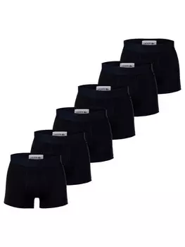 Трусы боксеры Lacoste Boxershort 6er Pack, черный