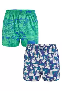 Трусы боксеры Lousy Livin Demo & Ghost, цвет морской волны