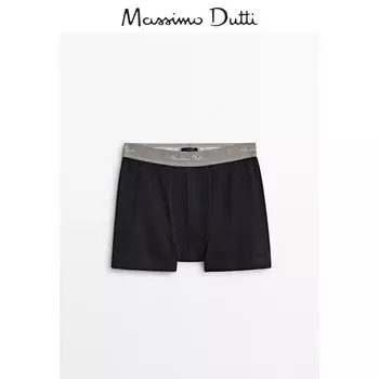 Трусы-боксеры мужские Massimo Dutti с талией, темно-синий