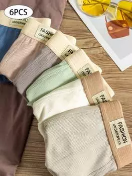 Трусы-боксеры мужские на резинке, 6 штук