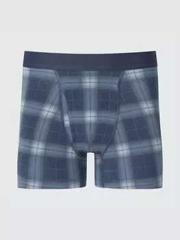 Трусы-боксеры обычной посадки с принтом Uniqlo, синий