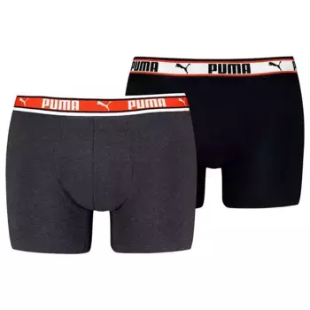 Трусы-боксеры Puma 701228131 2 units, серый/черный