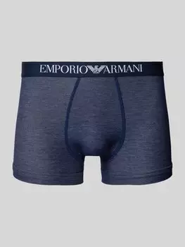 Трусы-боксеры с эластичным поясом и этикеткой Emporio Armani