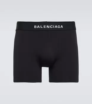 Трусы-боксеры с логотипом Balenciaga, черный