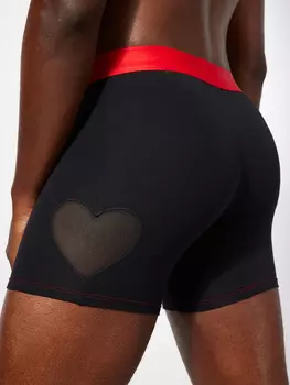 Трусы боксеры Savage X Fenty Luv Language, цвет Black Caviar