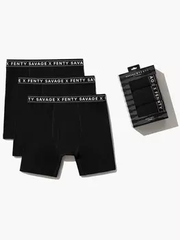 Трусы боксеры Savage X Fenty Savage Classics 3-Pack, цвет Black Caviar