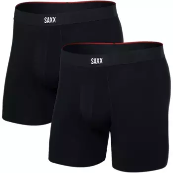 Трусы-боксеры SAXX Underwear Vibe Xtra Brief Fly 2 units, черный